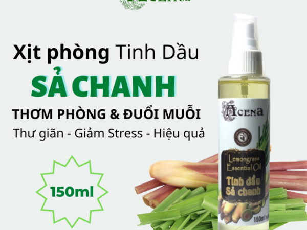 Chai Xịt Tinh dầu Sả chanh 150ml tiện lợi