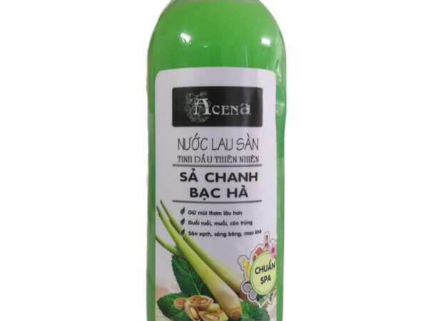Nước Lau Sàn Tinh Dầu Thiên Nhiên Sả Chanh Bạc Hà ACENA 1000ML Đậm Đặc