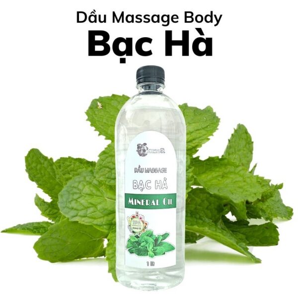 Dầu Massage Body Tinh Dầu Bạc Hà ACENA Trong Suốt