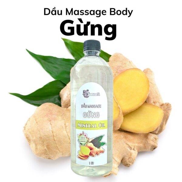 Dầu Massage Body Tinh Dầu Gừng ACENA Trong Suốt