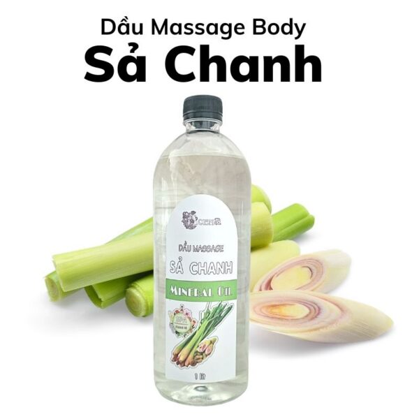 Dầu Massage Body Tinh Dầu Sả Chanh ACENA Trong Suốt